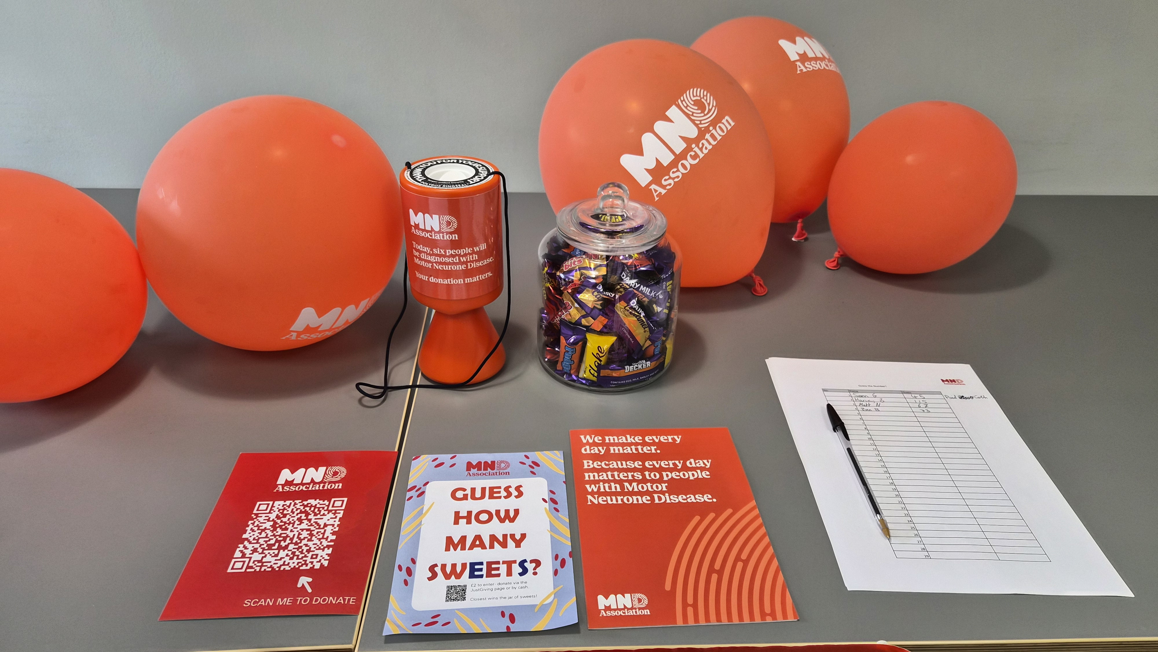 Monaghans-MNDA Guess the Sweets-MNDA charity week
